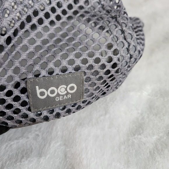 BOCO Gear Trail Strapback Trucker Hat Black Geometric Mountains One Size EUC - Picture 4 of 9